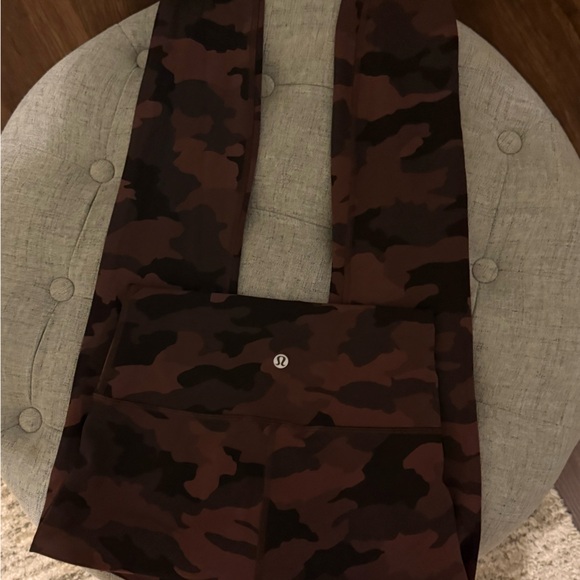 Lululemon Camo Wunder Train 25” High-Rise Heritage 365 Brown Earth Multi Size 4 - Picture 3 of 7